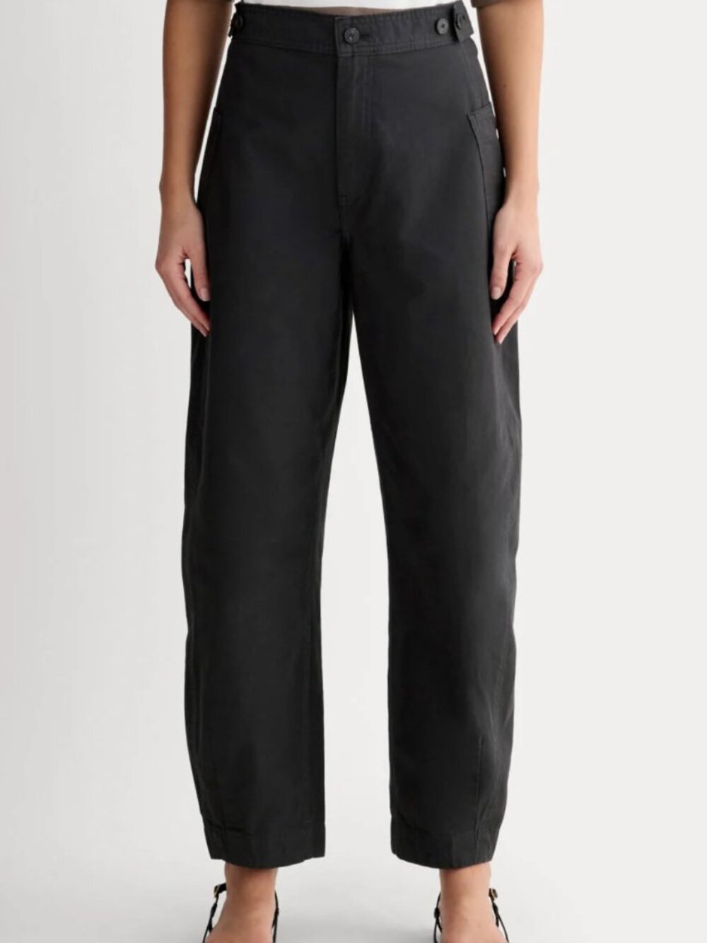 Everlane The Fatigue Barrel Pant in Black - Size 16 - NWT
